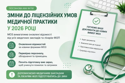 Нові вимоги МОЗ у 2026 році: що зміниться для медичних закладів та ФОП